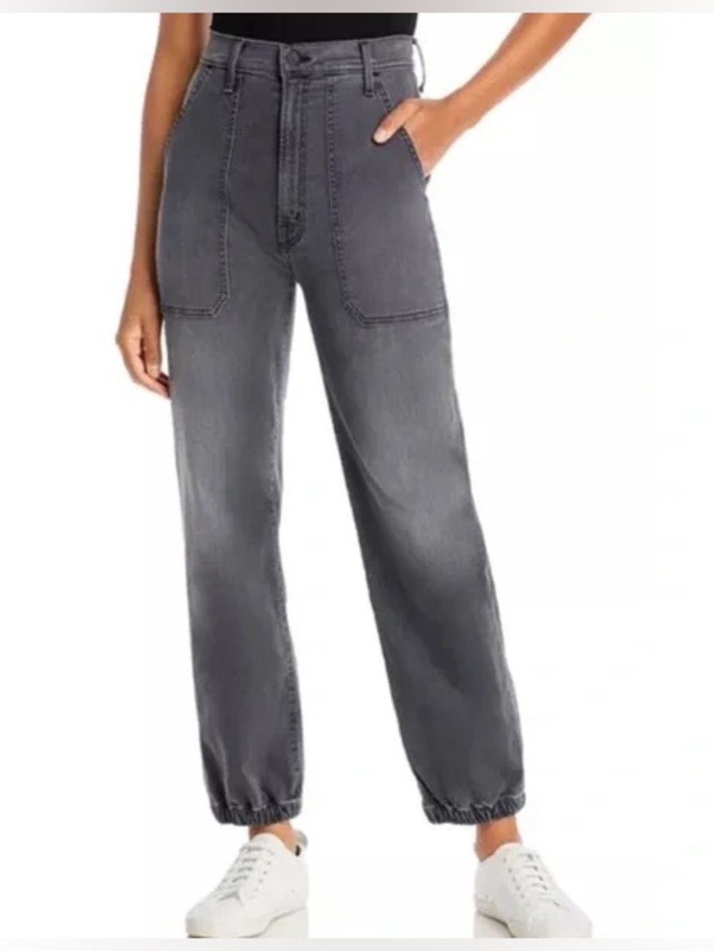 MOTHER the wrapper high waist Boyfriend Utility Jeans
